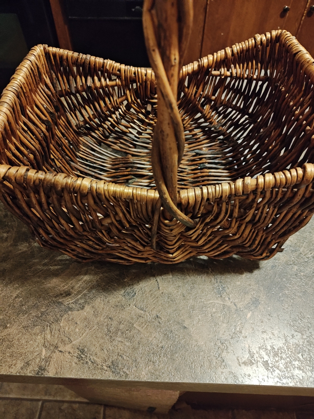 Source Unknown Handwoven Willow Basket - Brown